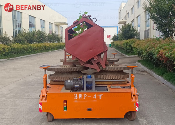 4T Battery Trackless Transfer Cart For Factory