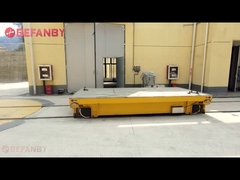 Heavy Duty Rail Turntable Cart, Trolley Chuyển hàng Nhà máy pin điều khiển