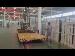 30T Capacity Heavy Rail Transfer Cart,Lốp thép đúc Ống xe chuyển pin