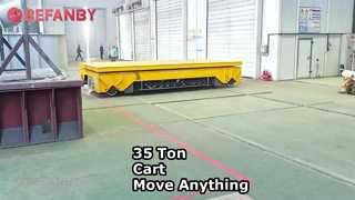 Xe chuyển 35 tấn trên đường chéo được vận hành, Xe đẩy vận chuyển nâng pin chuyên nghiệp