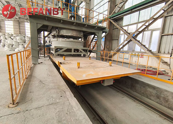 Long Lifetime Table With Turntable Material Rail Transfer Cart