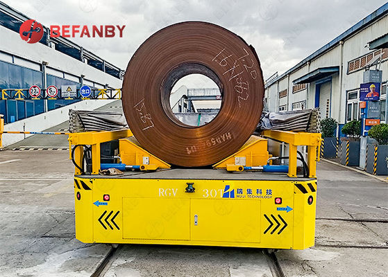 Customized 30T Load Capacity RGV Transfer Cart with V-Frame Device and 24 Months Warranty