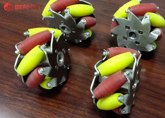 6 inch 600kg Load PU Mecanum Wheels cho AGV và ứng dụng toàn hướng