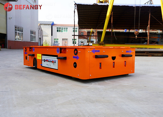 Steerable Transfer Cart without rails, Remote Control Powered Material Handling Equipment