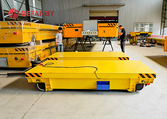 Flexible Battery Vertical And Horizontal Movement Rail Transfer Cart