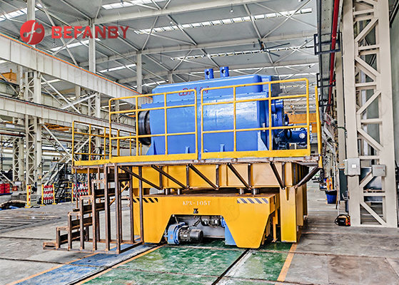 Flexible Battery Vertical And Horizontal Movement Rail Transfer Cart