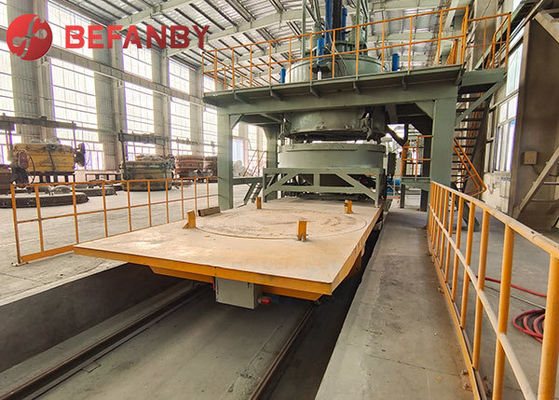 Long Lifetime Table With Turntable Material Rail Transfer Cart
