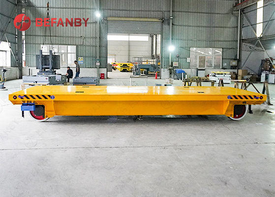 50T Factory Use Cast Steel Wheel Rail Operated Transfer Carts