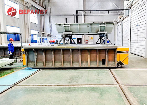 Long Lifetime Electrical Operated Hydraulic Lift Rail Transfer Cart With Customized Load Capacity
