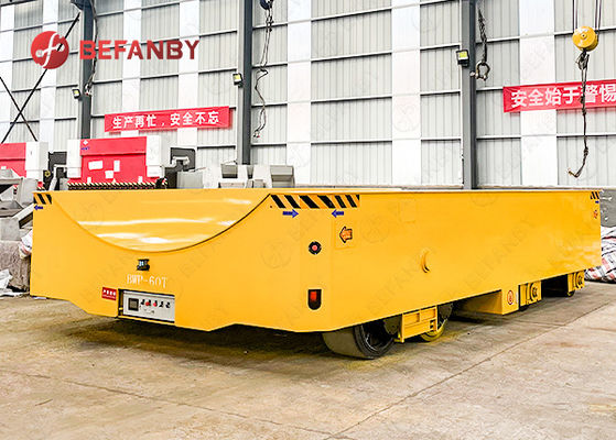 Customized Curved Tabletop Railess Motorized Transfer Trolley with High-Strength Frame