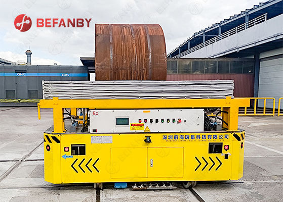 Customized 30T Load Capacity RGV Transfer Cart with V-Frame Device and 24 Months Warranty