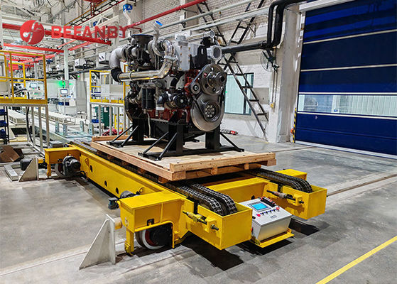 15T Load Heavy Battery RGV Robot Transfer Cart với hệ thống điều hướng thông minh