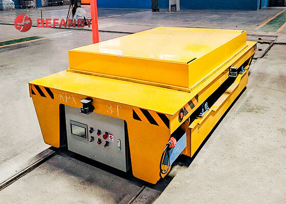 Operated Conveniently 3 Tonne Battery Rail Transfer Cart With DC Moter