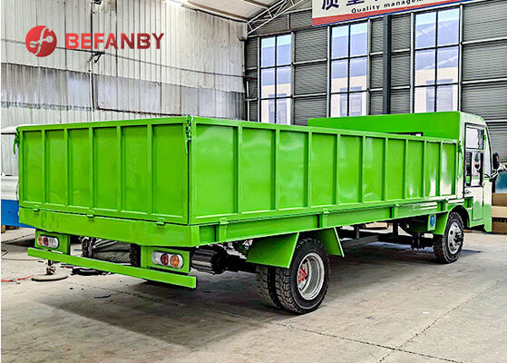 Xe tải vận chuyển vật liệu không có đệm tùy chỉnh với bánh lái