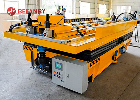 Xe đẩy chuyển RGV ray 10T có thiết bị nâng