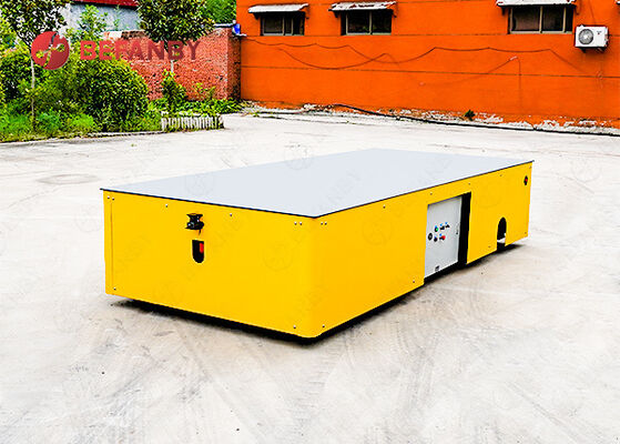 Xe đẩy chuyển hàng không ray cấu trúc đơn giản với điều khiển PLC